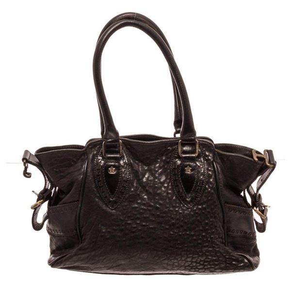 Fendi Black Leather Du Jour Shoulder Bag