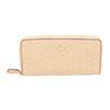 Image 1 : Coach Beige Debossed Logo Leather Zippy Wallet