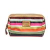 Image 1 : Coach Multicolor Legacy Stripe Satin Cosmetic Pouch