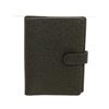 Image 1 : Louis Vuitton Black Leather Canvas Agenda PM Wallet