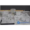 Image 1 : Assorted Lot of Crystalware - Bowls, Ashtray, Creamer, Candy Dishes