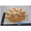 Image 1 : Antique Dugan "Apple Blossom Twigs" Marigold Carnival Glass