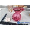 Image 2 : (3) Assorted Pitchers - Includes Handmade in Canada Cranberry Collection Pitcher