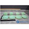 Image 1 : (8) Pieces of Fire King/Anchor Hocking Jadeite Cups & Saucers