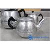 Image 2 : (6) Pieces of Assorted Aluminum Tea Pots & Coffee Pot