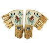 Image 1 : Incredible Figural Plateau Beaded Gauntlets