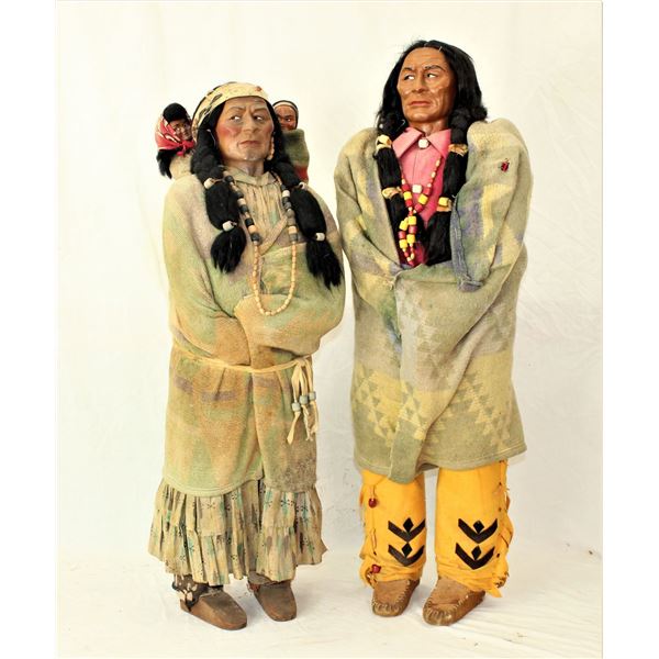 Pair of Skookum Dolls