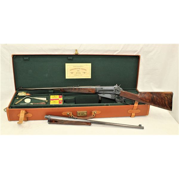 Cased Deluxe Two Barrel Set Winchester 1895 Rifle