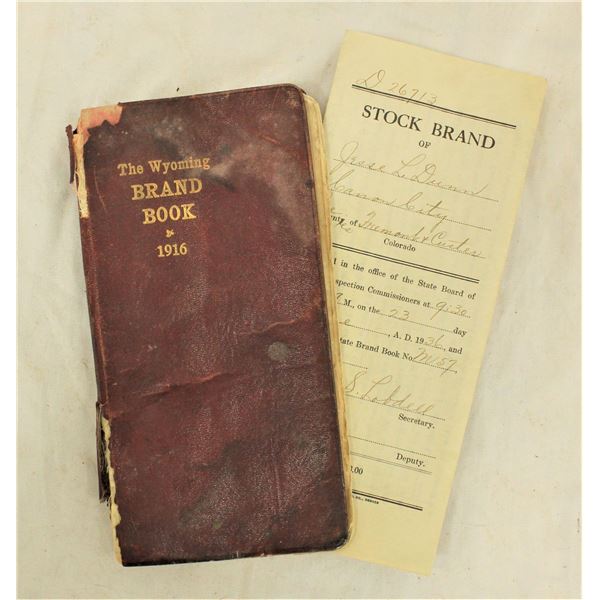 1916 Wyoming Brand Book