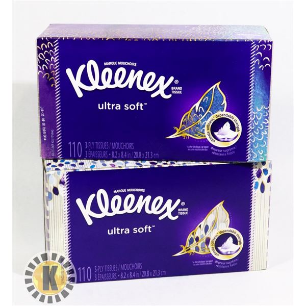 BAG OF 2 KLEENEX SOOTHING LOTION