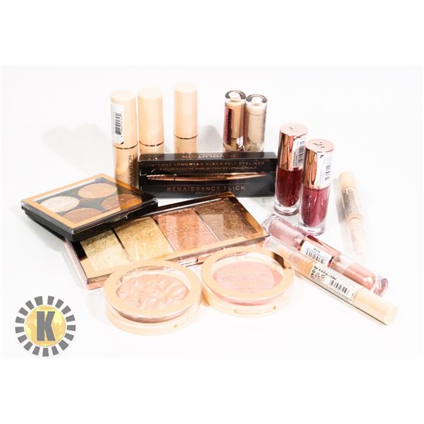 BAG OF NEW ASSORTED REVOLUTION COSMETIC PRODUCTS