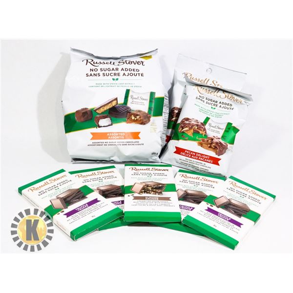 BAG OF ASSORTED RUSSELL STOVER CHOCOLATE