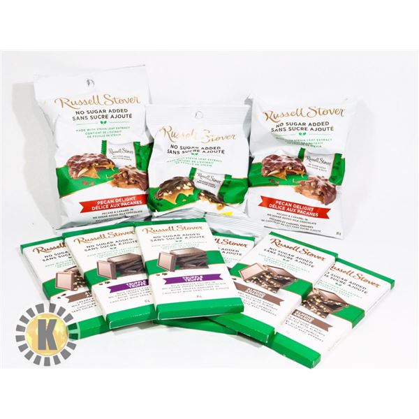 BAG OF ASSORTED RUSSELL STOVER CHOCOLATE