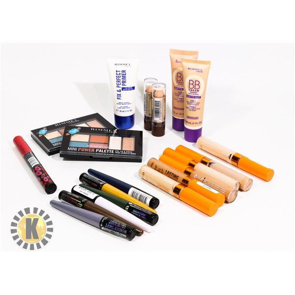 BAG OF NEW ASSORTED RIMMEL COSMETIC PRODUCTS