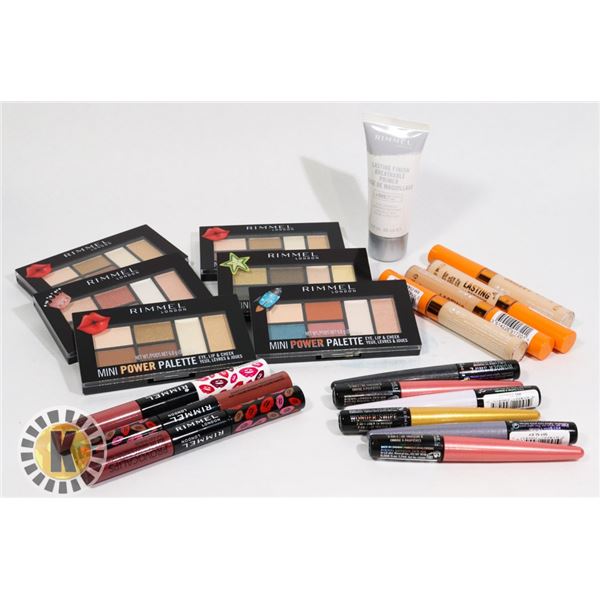 BAG OF NEW ASSORTED RIMMEL COSMETIC PRODUCTS