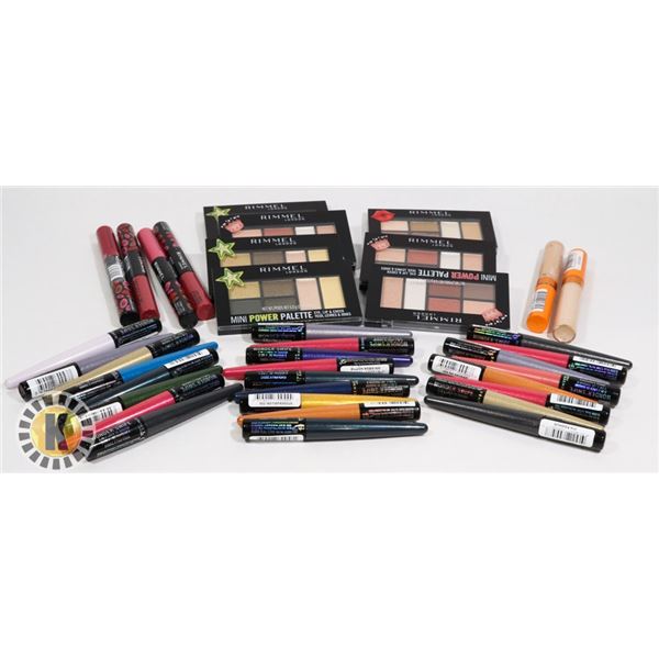 BAG OF NEW ASSORTED RIMMEL COSMETIC PRODUCTS