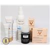 Image 1 : BAG OF SKIN AND HAIR CARE PRODUCTS INCLUDES VICHY