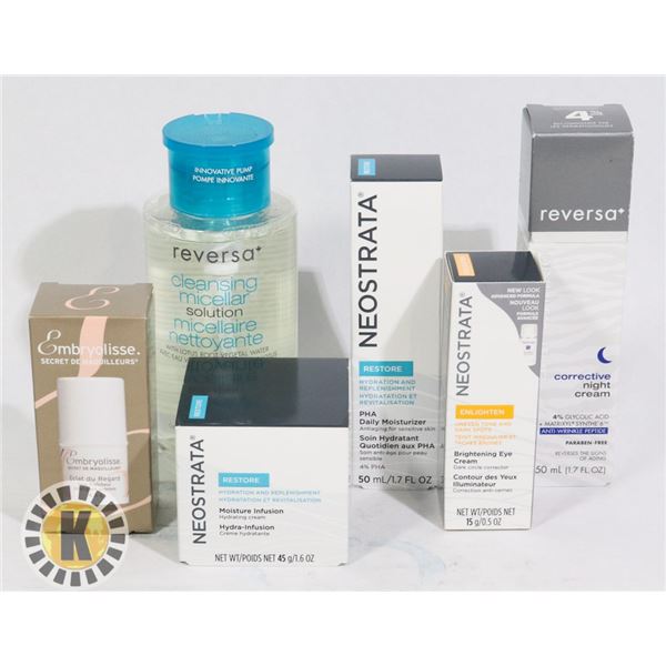 ASSORTED BAG OF SKIN CARE PRODUCTS