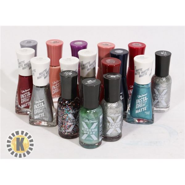 ASSORTED BAG OF SALLY HANSEN NAIL POLISH