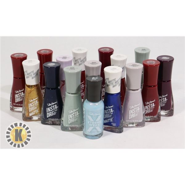 ASSORTED BAG OF SALLY HANSEN NAIL POLISH