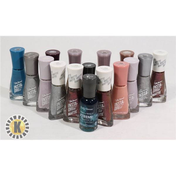 ASSORTED BAG OF SALLY HANSEN NAIL POLISH