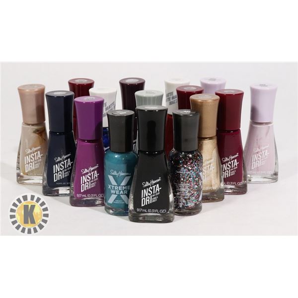 ASSORTED BAG OF SALLY HANSEN NAIL POLISH