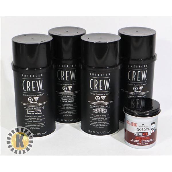 BAG OF AMERICAN CREW MEN SHAVING SKIN CARE