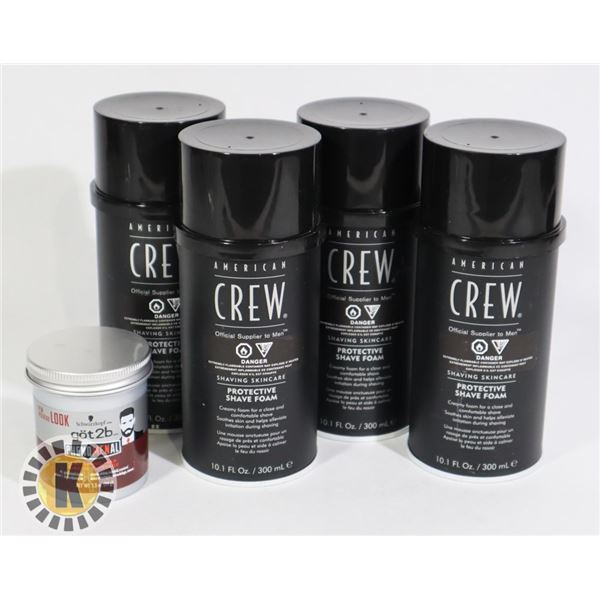 BAG OF AMERICAN CREW MEN SHAVING SKIN CARE