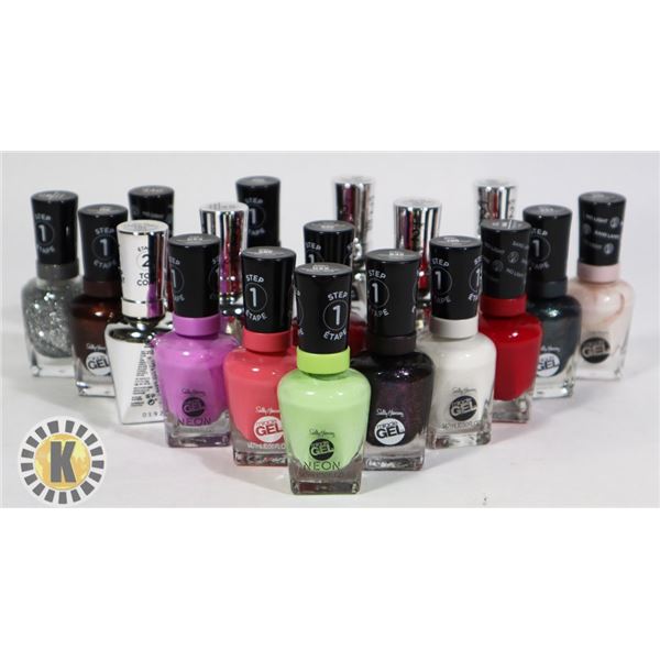 ASSORTED BAG OF SALLY HANSEN NAIL POLISH