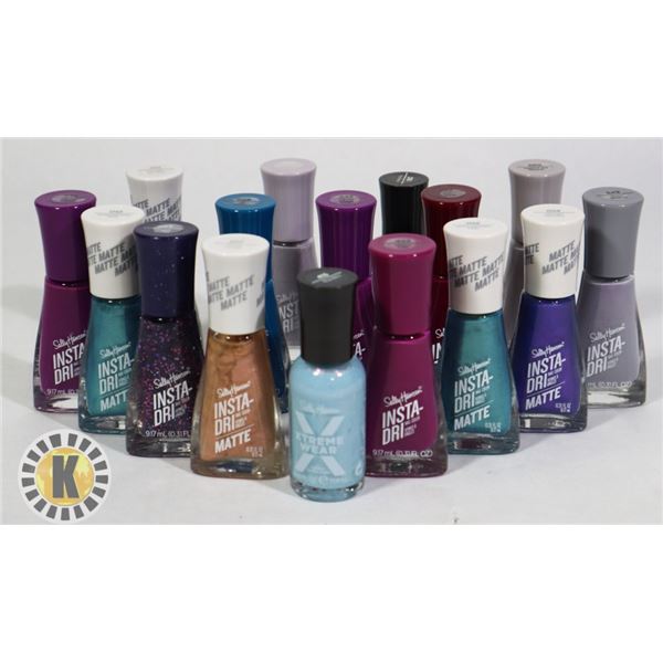 ASSORTED BAG OF SALLY HANSEN NAIL POLISH