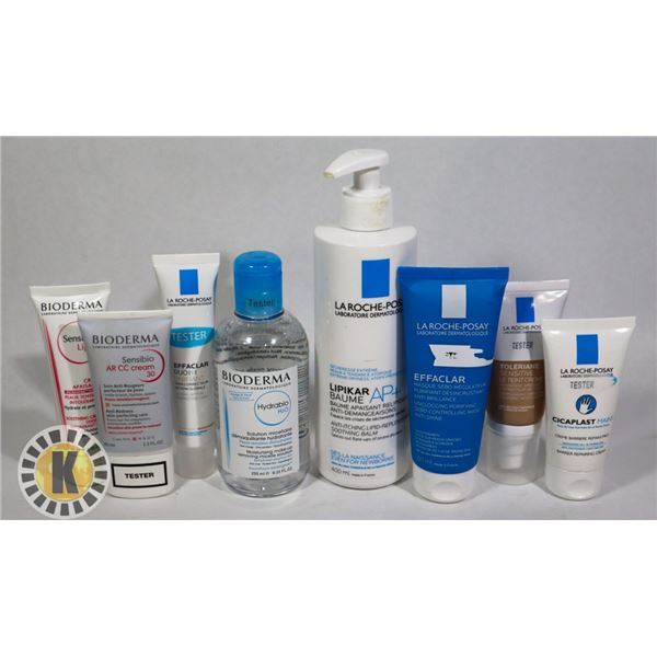 ASSORTED BAG OF BIODERMA SKIN CARE PRODUCTS