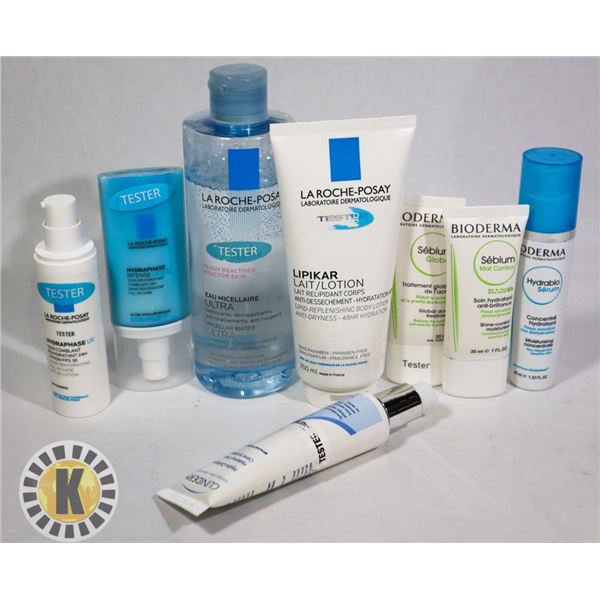 ASSORTED BAG OF BIODERMA SKIN CARE PRODUCTS