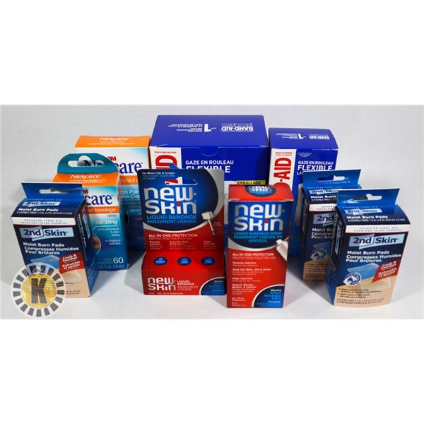 ASSORTED BAG OF FIRST-AID ITEMS