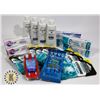 Image 1 : BAG OF DENTAL HYGIENE ITEMS AND DOVE  BODY WASH