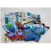 Image 1 : BAG OF DENTAL HYGIENE ITEMS AND DOVE  BODY WASH