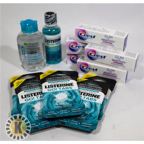 ASSORTED BAG OF DENTAL PRODUCTS