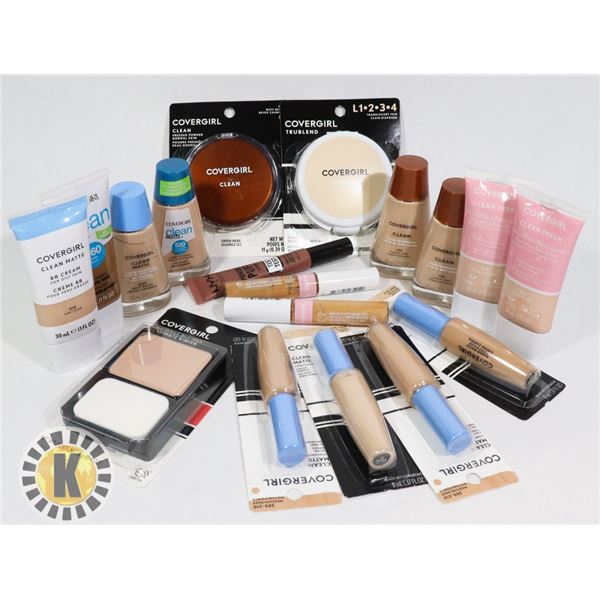 ASSORTED BAG OF MAKE-PU PRODUCTS INCLUDES NYX