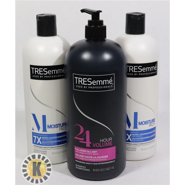 3 1.15L BOTTLES OF TRESEMME HAIR PRODUCTS