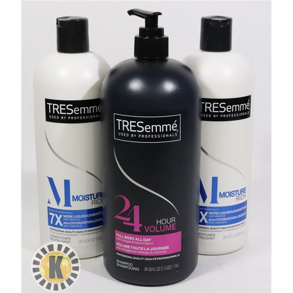 3 1.15L BOTTLES OF TRESEMME HAIR PRODUCTS