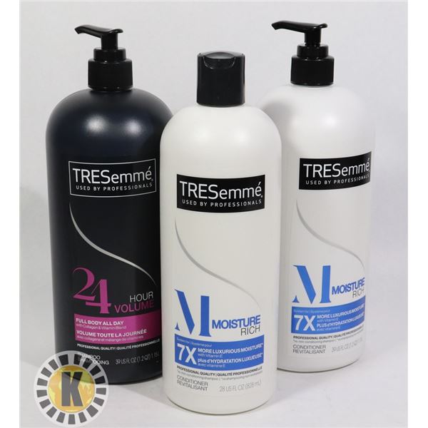 3 1.15L BOTTLES OF TRESEMME HAIR PRODUCTS