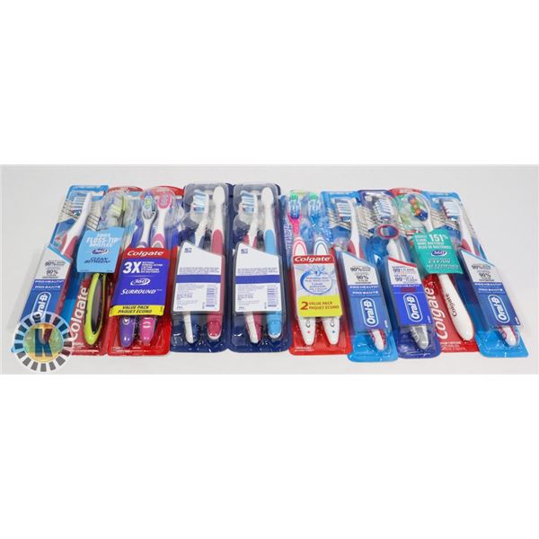 ASSORTED BAG OF TOOTH-BRUSH INCLUDES ORAL-B