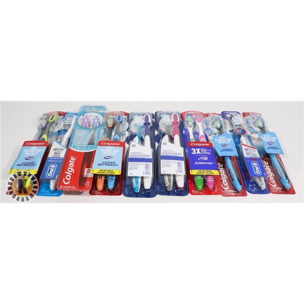 ASSORTED BAG OF TOOTH-BRUSH INCLUDES ORAL-B