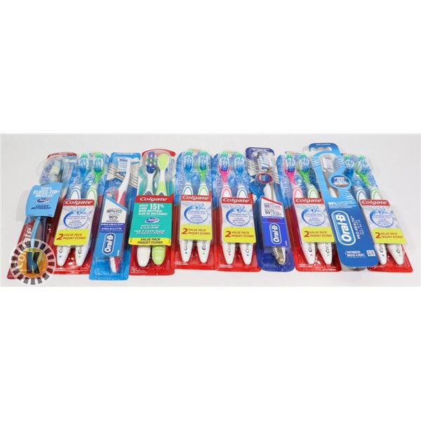 ASSORTED BAG OF TOOTH-BRUSH INCLUDES ORAL-B