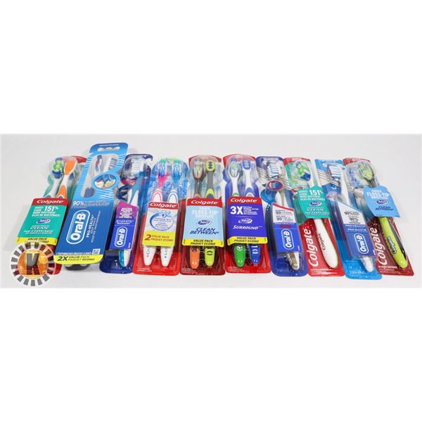 ASSORTED BAG OF TOOTH-BRUSH INCLUDES ORAL-B