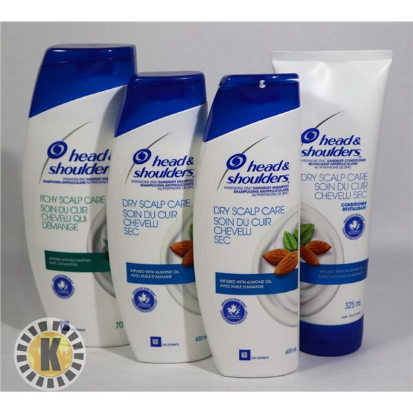 BAG OF HEAD & SHOULDERS HAIR PRODUCTS