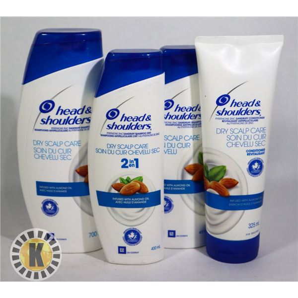 BAG OF HEAD & SHOULDERS HAIR PRODUCTS