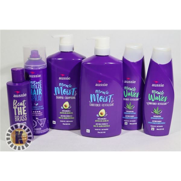 BAG OF AUSSIE MIRACLE MOIST HAIR WASH PRODUCT