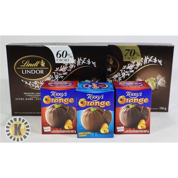 BAG OF LINDT LINDOR & TERRY'S ORANGE