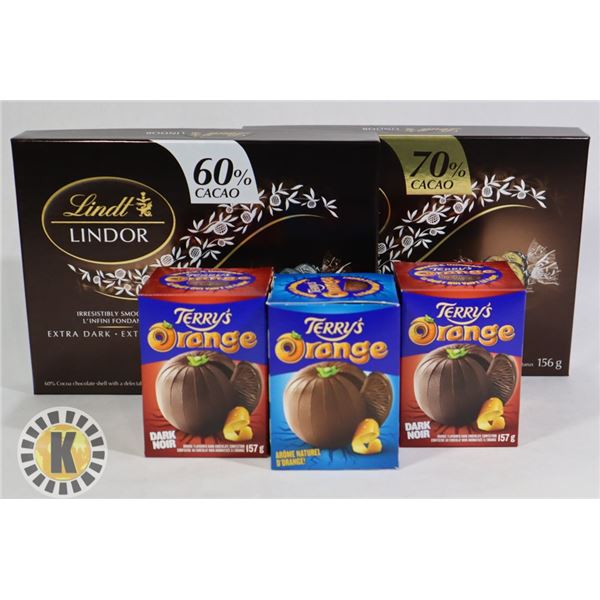 BAG OF LINDT LINDOR & TERRY'S ORANGE