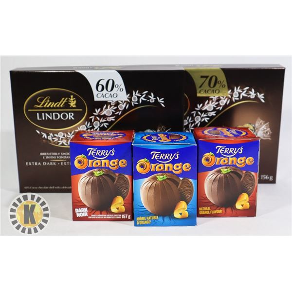 BAG OF LINDT LINDOR & TERRY'S ORANGE